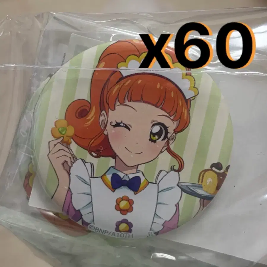 아이카츠 코코네 스위트 레스토랑 캔뱃지 60개