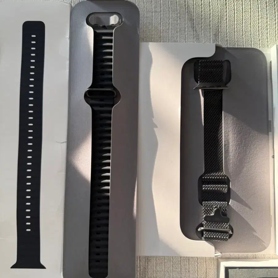 애플워치 울트라2 49mm 애플정품우레탄&티타늄밴드 블랙