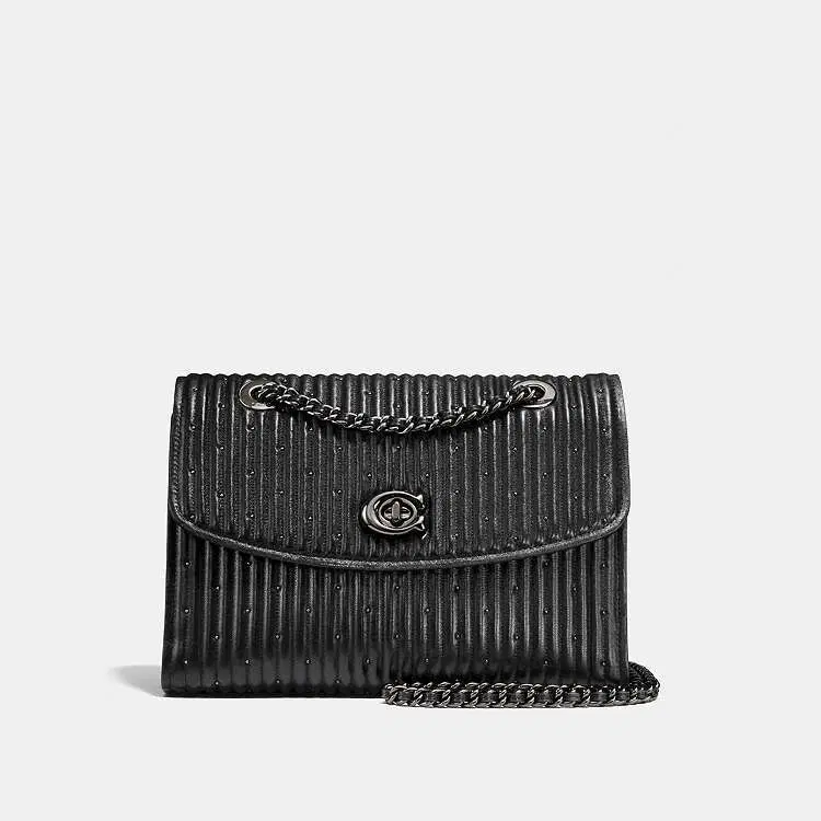 [새상품]COACH 코치 파커 리벳 퀼팅 백 체인 크로스백 숄더백 가방