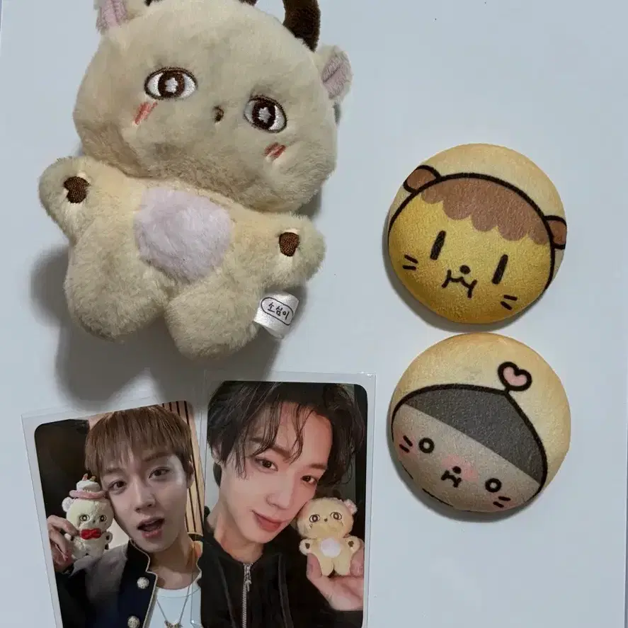 비비즈 초미니 소심이 인형 +키링 2종 + 포토카드 세트