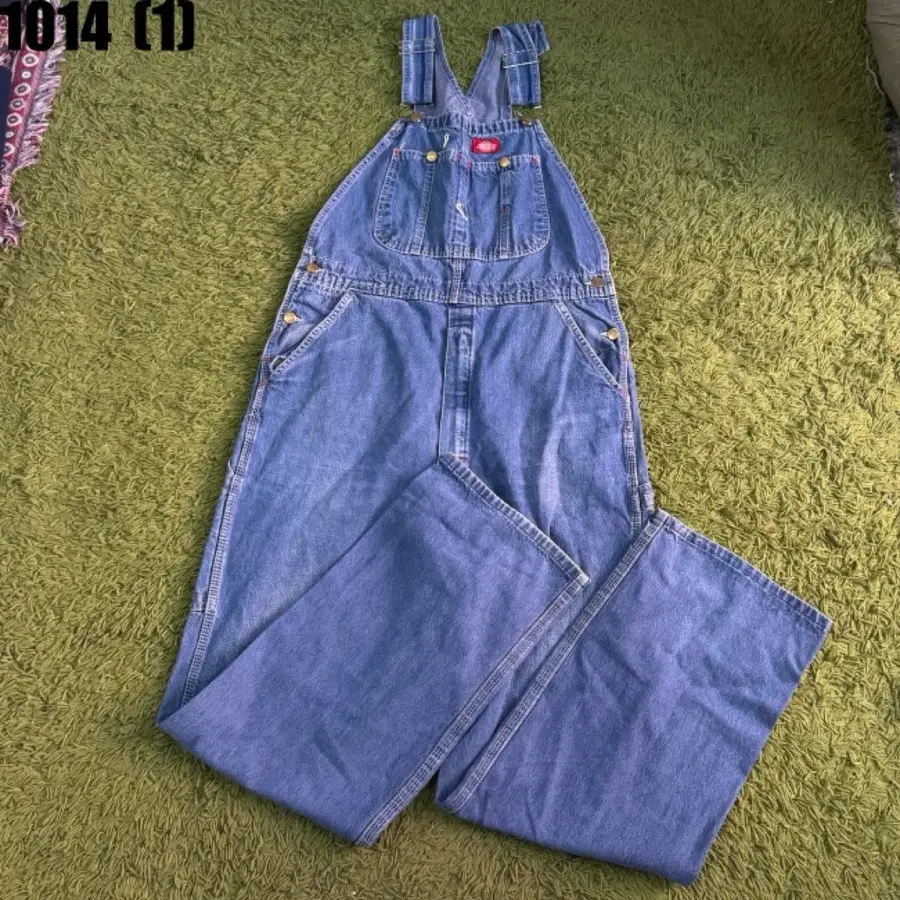 디키즈 데님 오버롤 청 멜빵 바지 팬츠 L