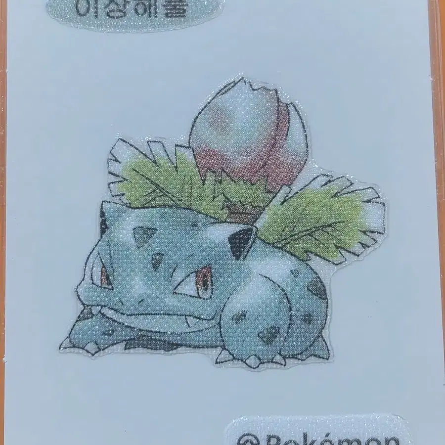 포켓몬띠부씰 아트워크_이상해풀