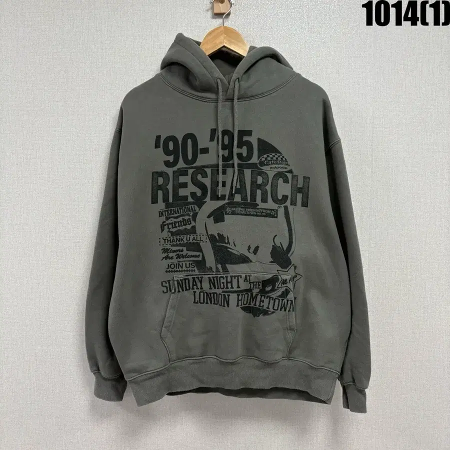비바스튜디오 RESEARCH 90-95 후드티 그레이 XL