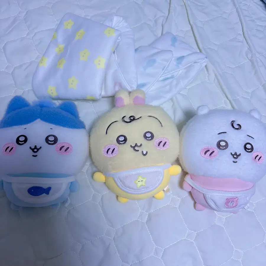 치이카와 하치와레 우사기 포대기 베이비 누이 세트