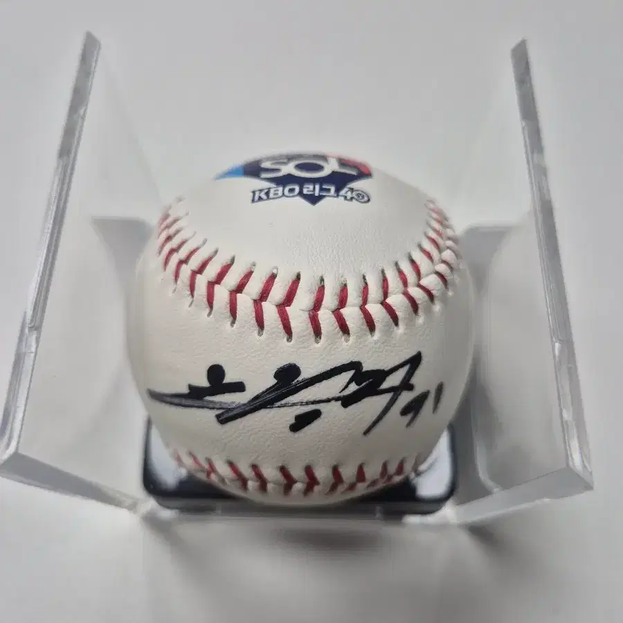 롯데 자이언츠 kbo 40주년 기념구 윤동희 친필 싸인볼