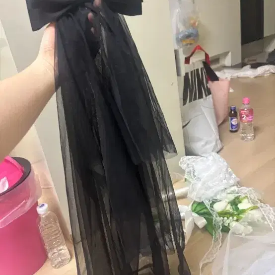 웨딩베일 블랙/화이트 웨딩소품 웨딩촬영