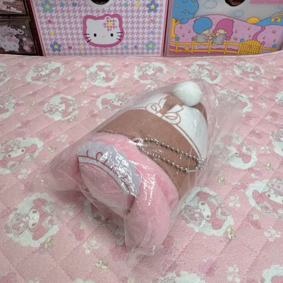 마이멜로디 핑크 인형 말랑이 모찌 키링