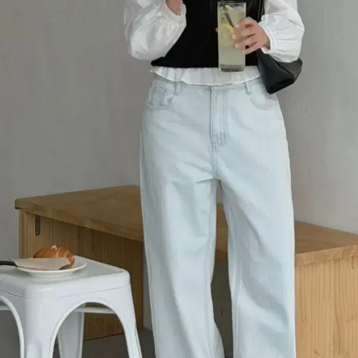 연청 와이드 데님팬츠