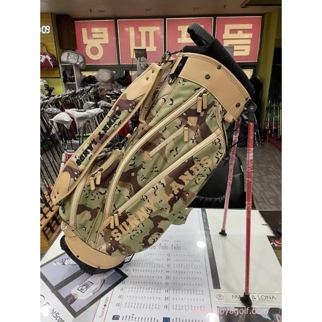 한정판 SUNNY LANDS CAMO 스탠드 캐디백