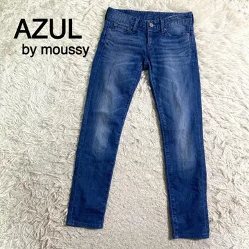 AZUL by moussy 블루칼라 스키니 데님