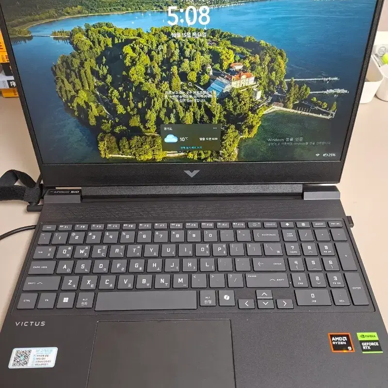 HP 빅터스 게이밍 노트북 15인치 144Hz RTX 그래픽