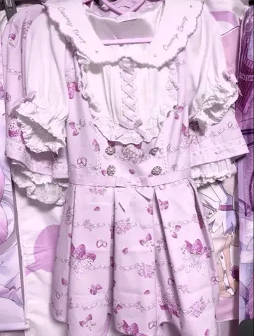 LIZLISA Creamy Berry 패턴 셋업 핑크