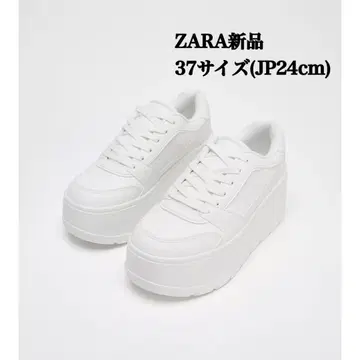 완판템 ZARA 플랫폼 스니커즈 37 사이즈 (JP 24cm) 택 포함 새상품