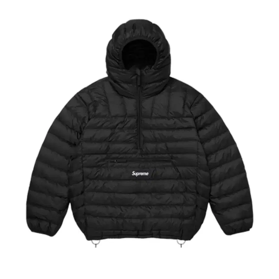 [XL] 슈프림 Micro Down Half Zip Hooded Pullover 블랙