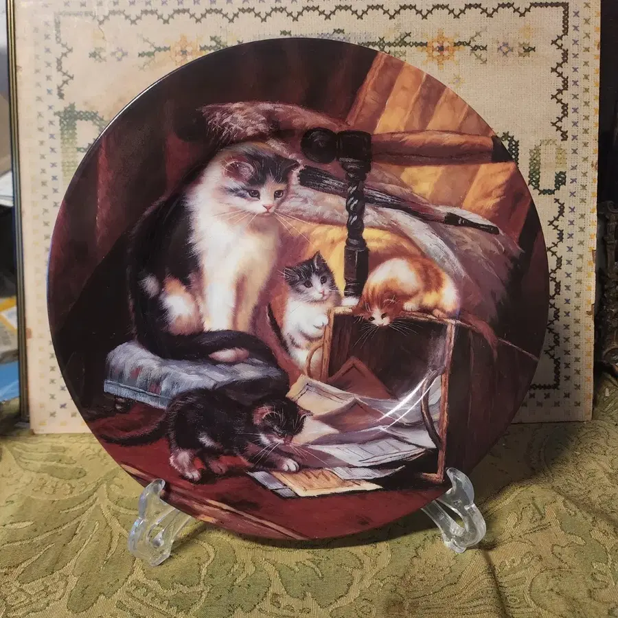 고양이 프랑스 리모지(Limoges)26cm