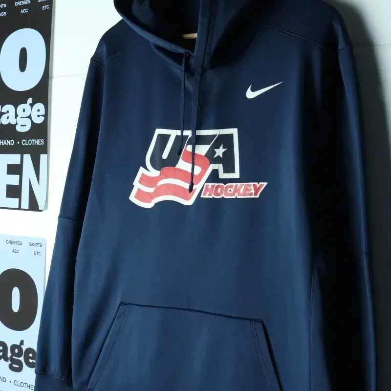 (M-XL) 나이키 후드티셔츠 USA 성조기 올드스쿨 기모-H40575