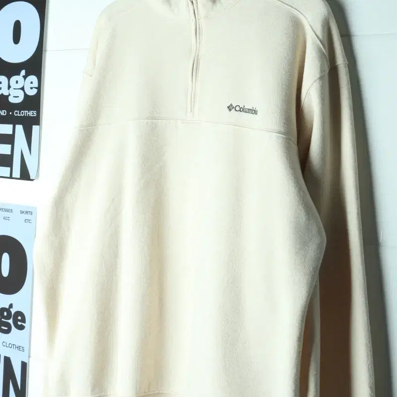 (XL-3XL) 컬럼비아 맨투맨 티셔츠 USA 오트밀 기모-H40577