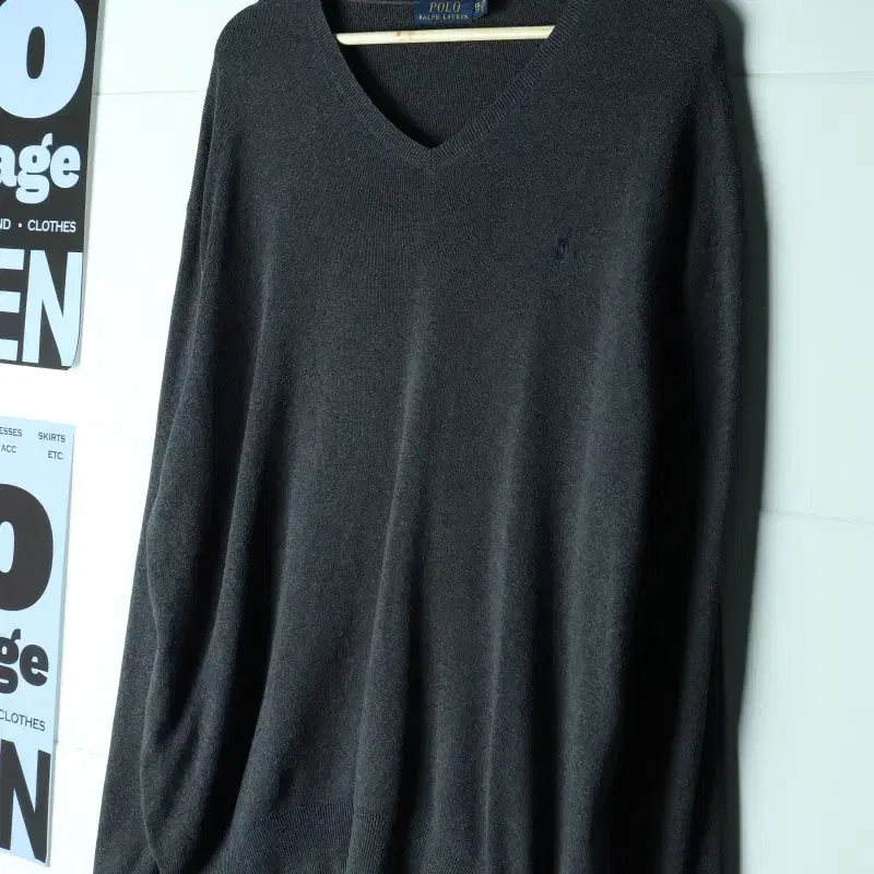 (2XL-3XL) 폴로 랄프로렌 니트 USA 차콜 빅사이즈-H40589