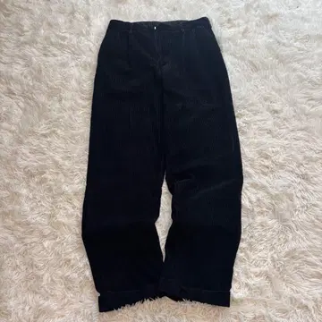 archive corduroy pants black 투 턱 W32 L32