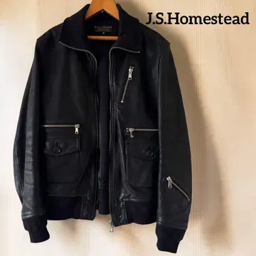 J.S.Homestead cow hide A-2 flight jacket