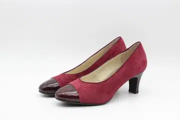 14 새상품 리즈 라피네 천연 가죽 캡토 펌프스(23cm3E)