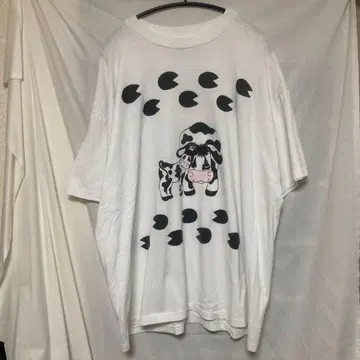 80s hanes 소 모자 vintage T셔츠 애니멀 XXL