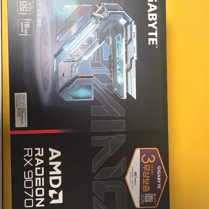 기가바이트 라데온 RX 9070 XT Gaming OC ICE 16GB 그래픽카드 판매합니다.