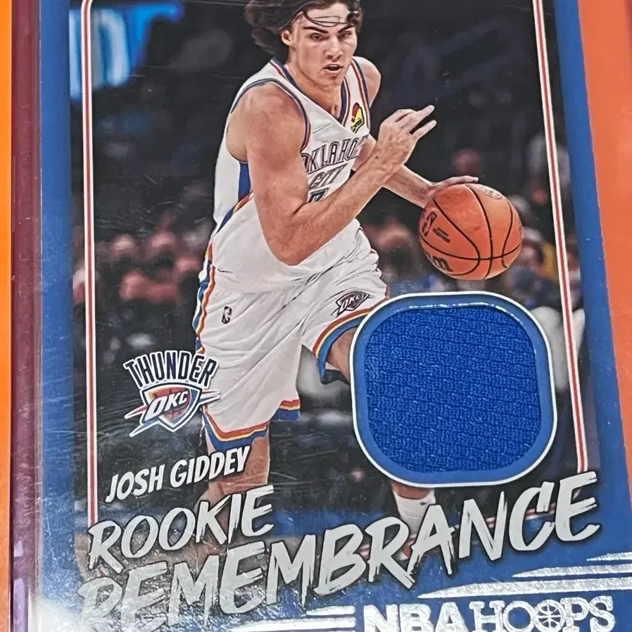 Nba panini hoops 2022-23 조쉬 기디 저지 카드 josh giddey 릴렉 메모빌리아