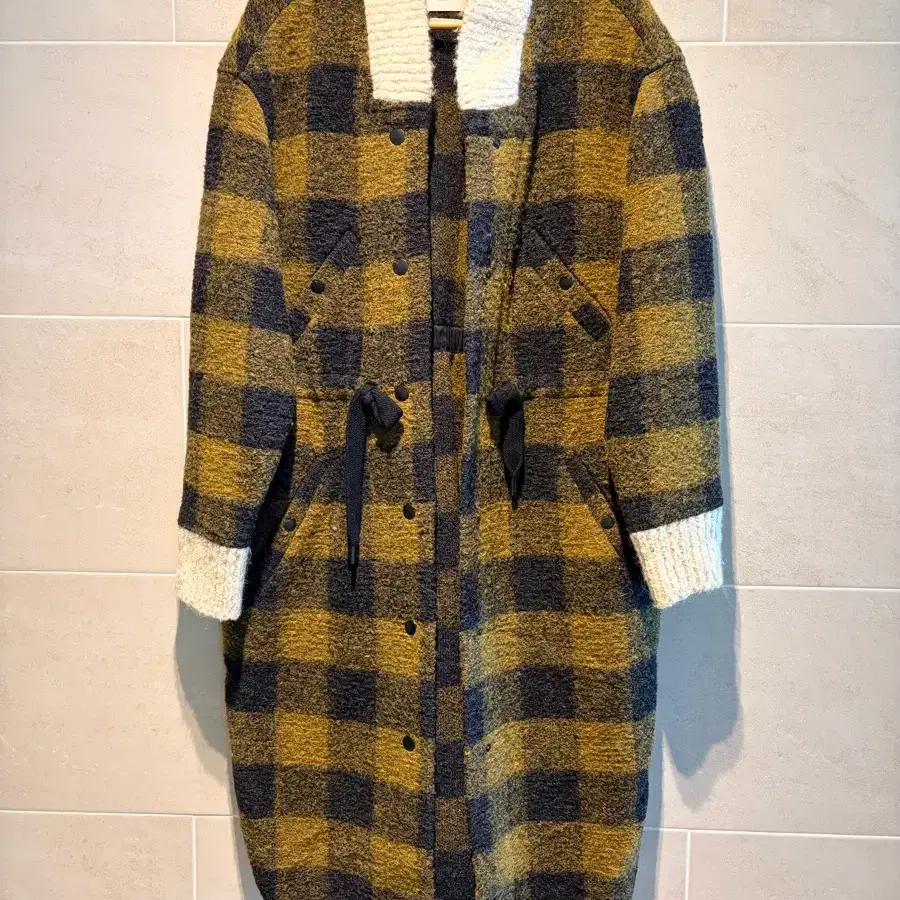 (정품) 이자벨마랑 에뚜왈 ISABEL MARANT ETOILE 셀럽 인기 체크 코트 롱코트 울코트