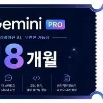 Gemini Pro 제미나이 18개월 이용권 팝니다~