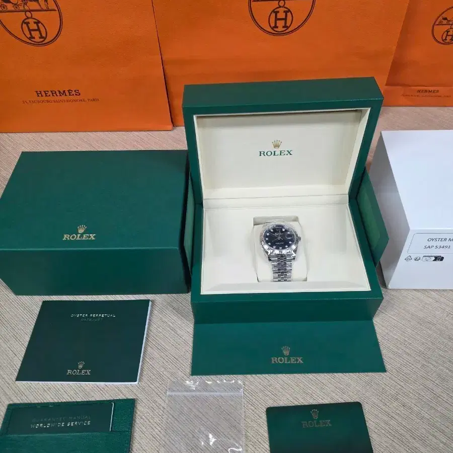 (새상품) 롤렉스 신형 데이저스트 청판 41mm 텐포 쥬빌레126334