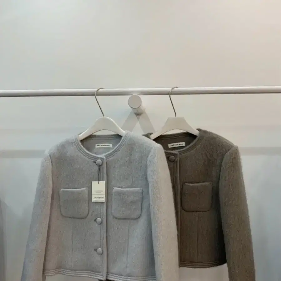 모헤어 노카라 자켁