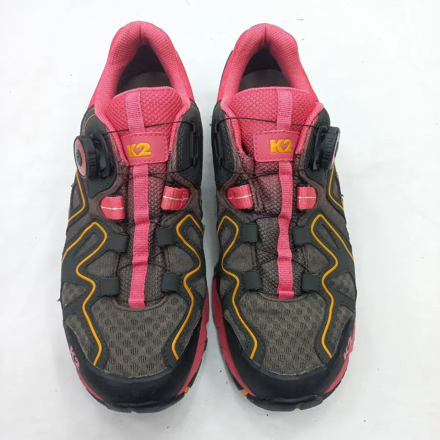 K2 다이얼 트레킹화 255mm 핑크/그레이
