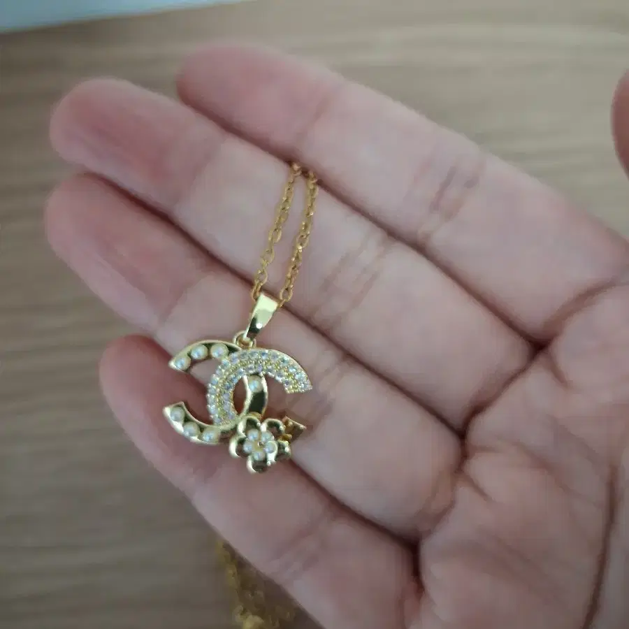 샤넬 스타일 목걸이