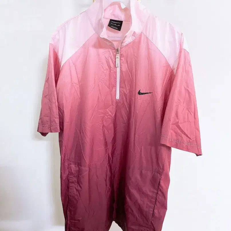 몽빈티지(XL)나이키골프남자그라데이션반집업바람막이반팔티