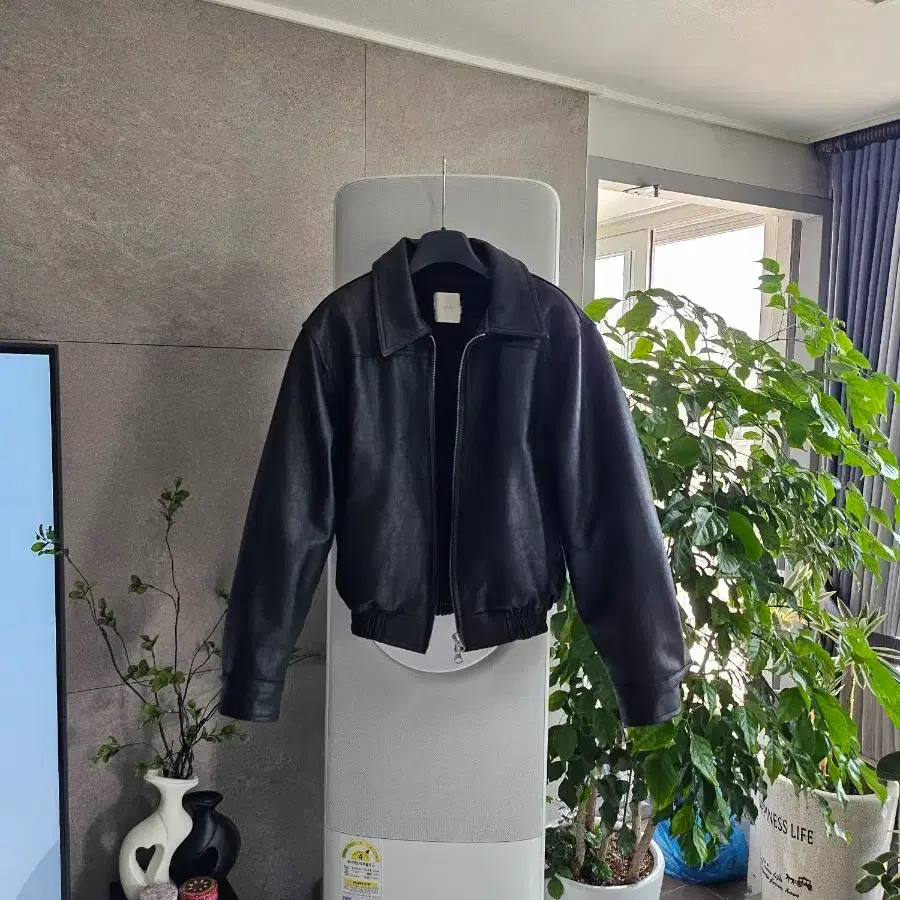 (새상품급 )퍼 레더자켓