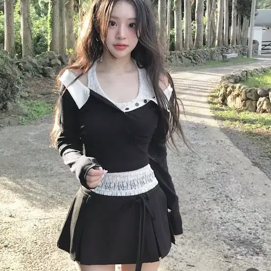 클라우드이모션 보나레이스 톰앤리본 플리츠