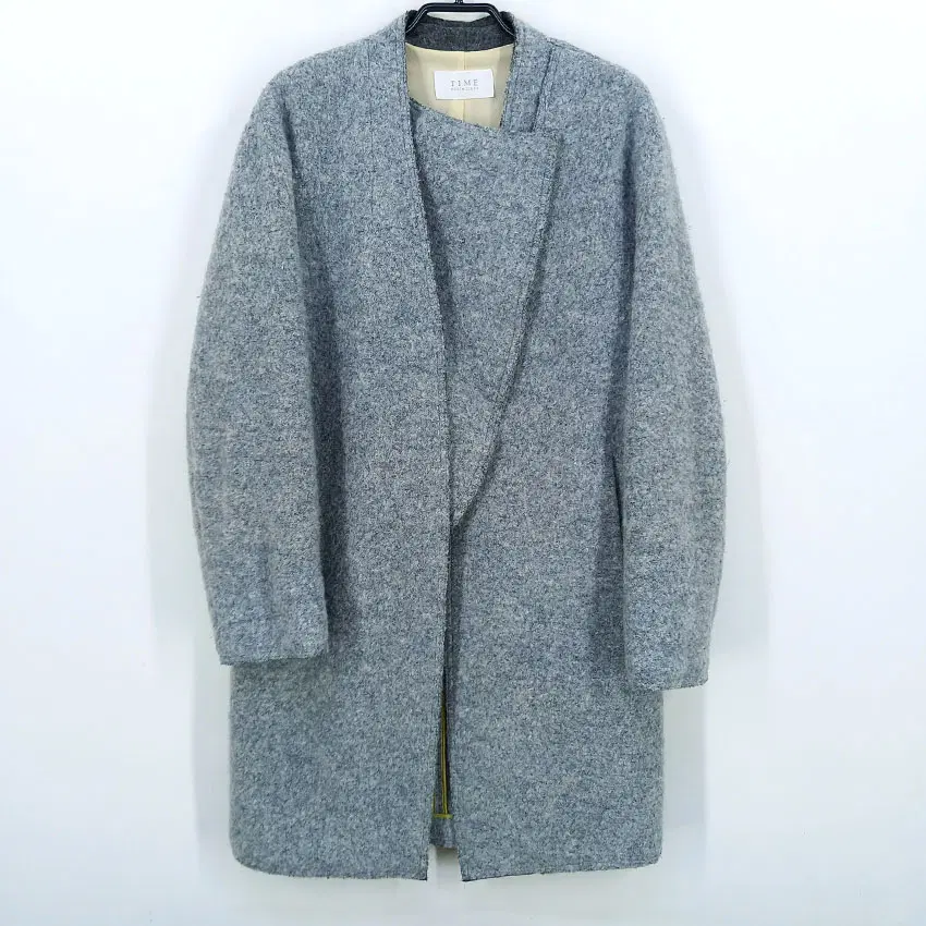 타임 여성 동절기 2후크 모혼방코트 블루그레이F (HU47768)