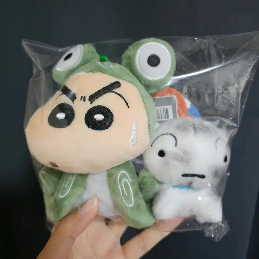 짱구는못말려 개구리 짱구 인형 키링 2종 세트 일괄가격