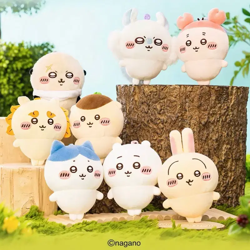 치이카와 마켓 말랑폭신 시리즈 인형 치이카와 하치와레 우사기 모몽가 쿠리만쥬 랏코 시사 카니