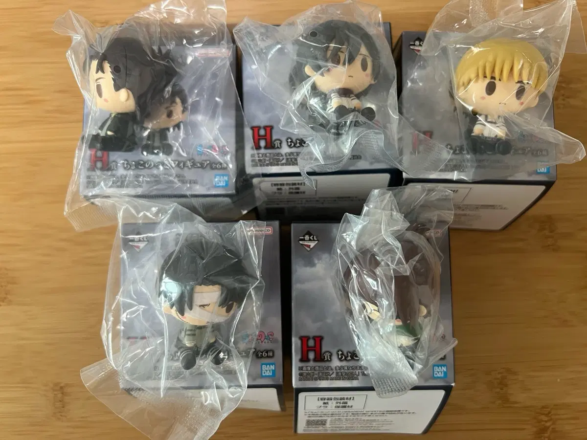 sealed) Ichiban Kuji Attack on Titan Each's Determination Chokonoko 5 types