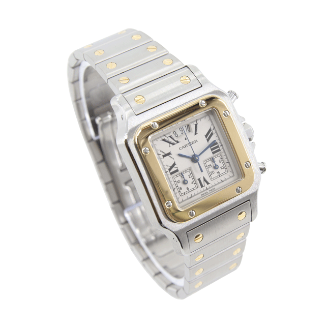 까르띠에 산토스 갈베 크로노플렉스 29mm W20042C4 사진 2