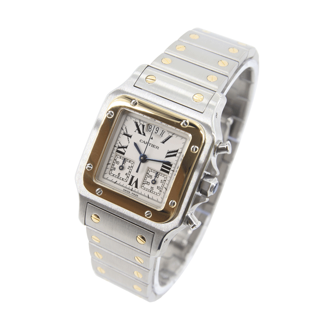까르띠에 산토스 갈베 크로노플렉스 29mm W20042C4 사진 3