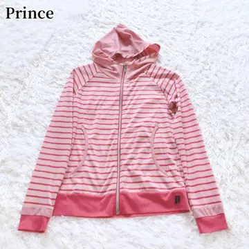 Prince 프린스 집업 후드티 보더 핑크 스포츠 웨어