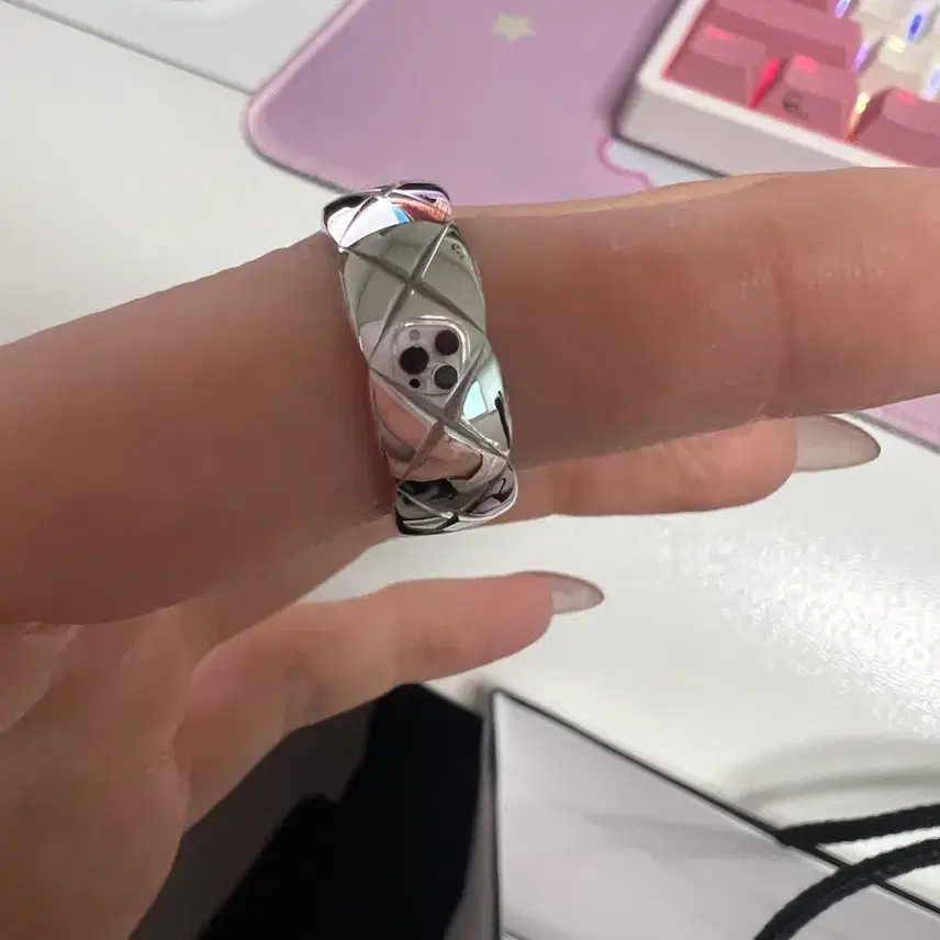 샤넬 코코 크러쉬 링 18K 화이트 골드 스몰 모델 사진 2
