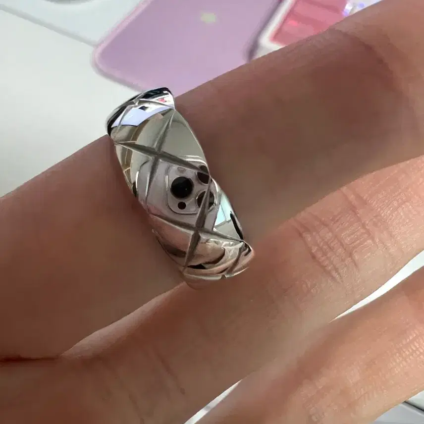 샤넬 코코 크러쉬 링 18K 화이트 골드 스몰 모델 사진 4