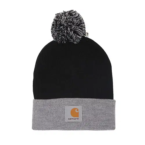 [새상품] 칼하트WIP 브릿 비니(I015636) BLACK/GREY HEATHER