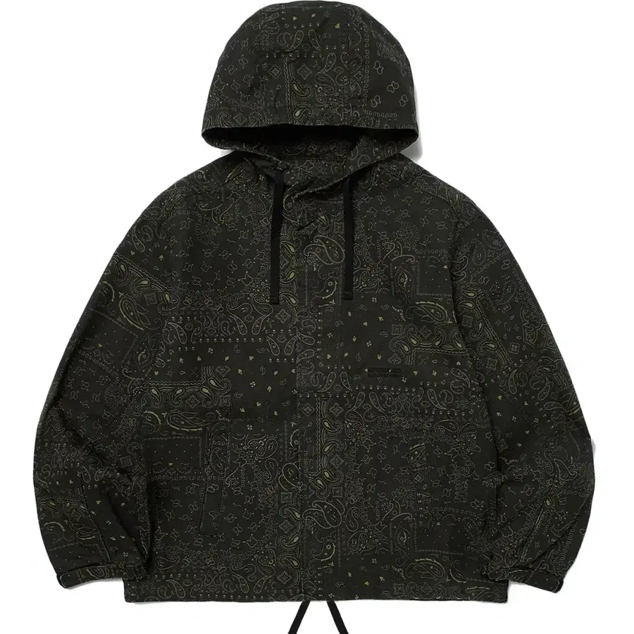 위캔더스 MAGIC PAISLEY HOODED JK (BLACK) 레드 후드 자켓 집업 L