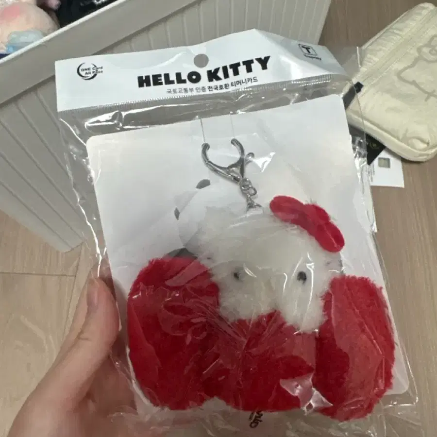 새상품) 키티 티머니 키링 교통카드 키링