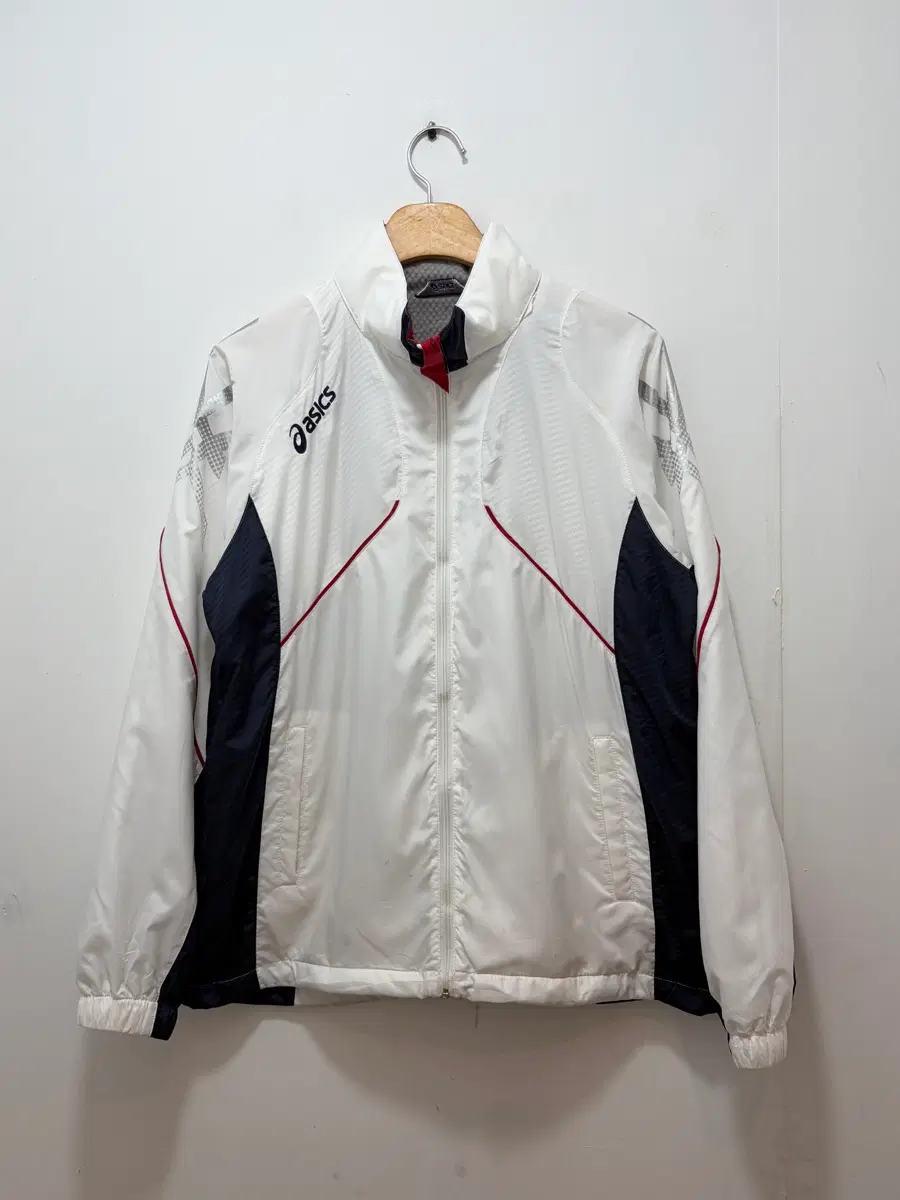 asics Asics windbreaker zip-up jacket white (Men's M, Women's free)